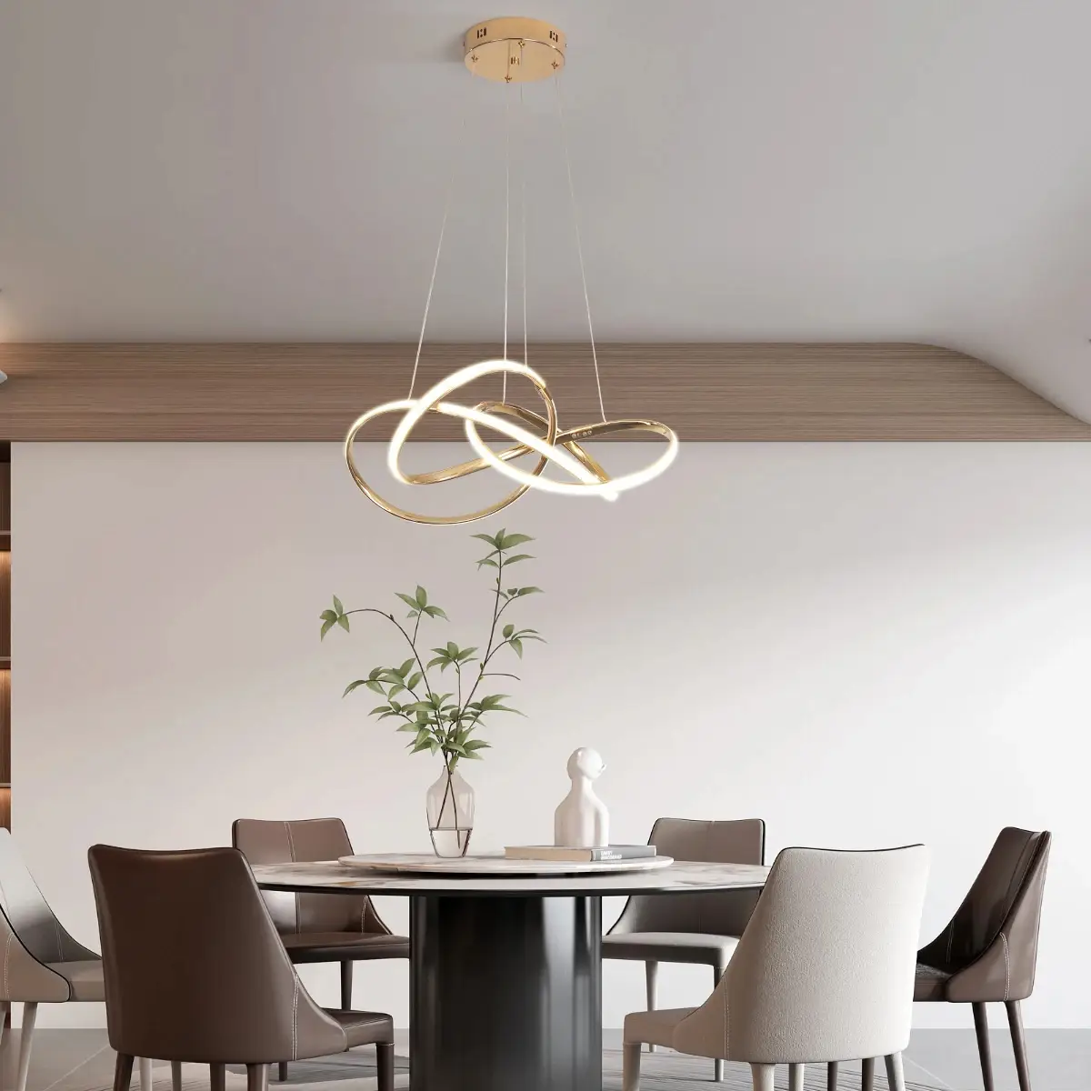 LED Pendant Chandelier Light Dimmable Modern - Image 6