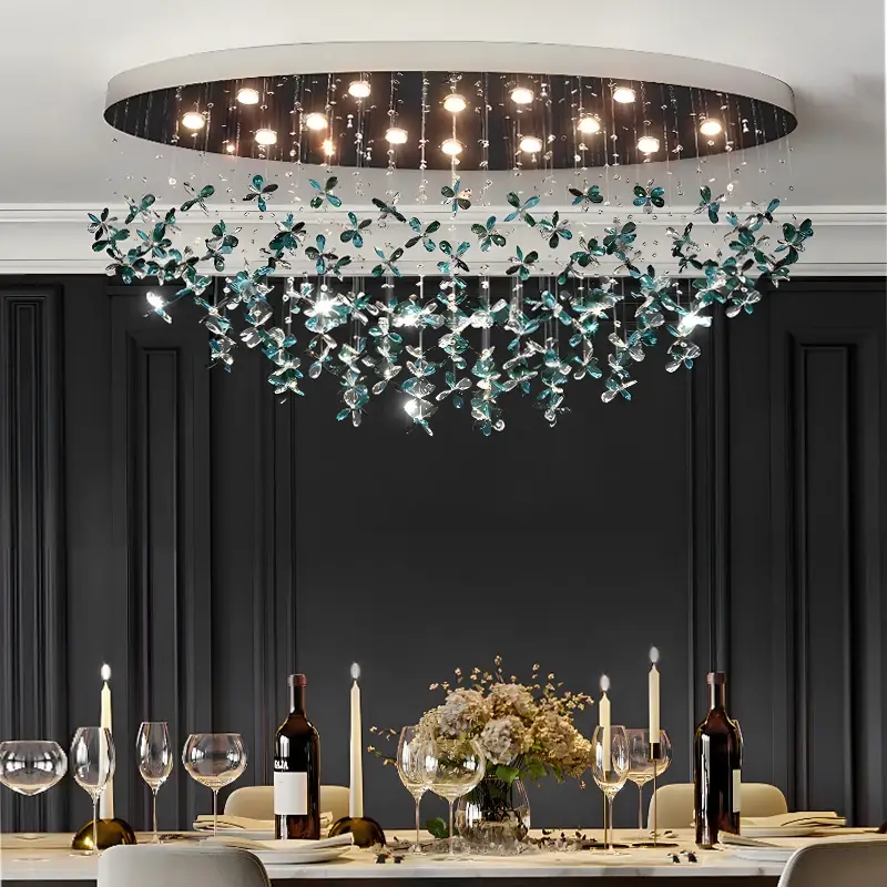 Oval Design Crystal Chandelier - Image 3