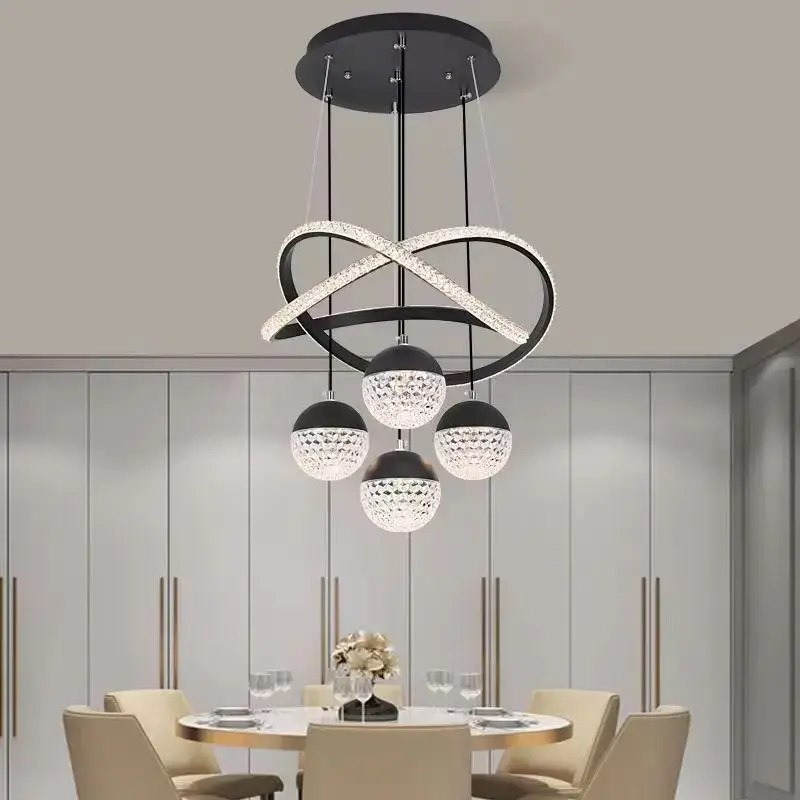LED Ring Chandelier Pendant Light Dimmable - Image 4