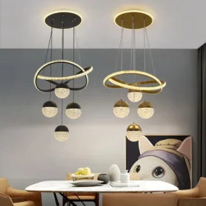 LED Ring Chandelier Pendant Light Dimmable