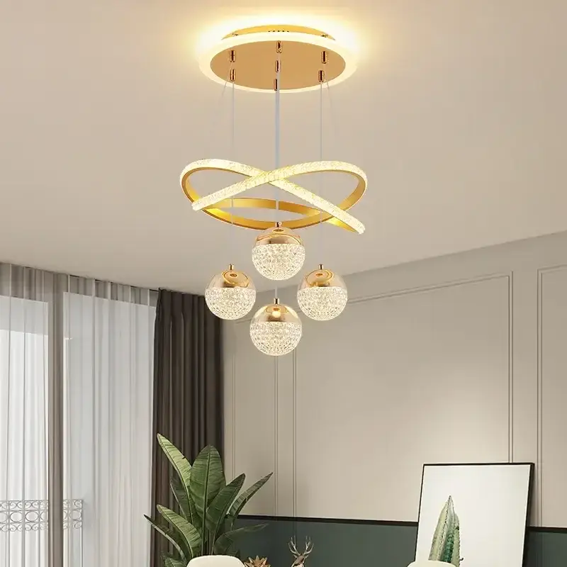 LED Ring Chandelier Pendant Light Dimmable - Image 3