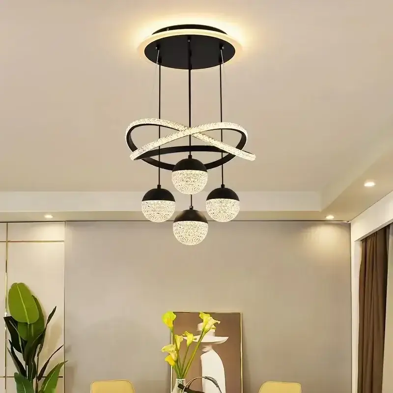 LED Ring Chandelier Pendant Light Dimmable - Image 2