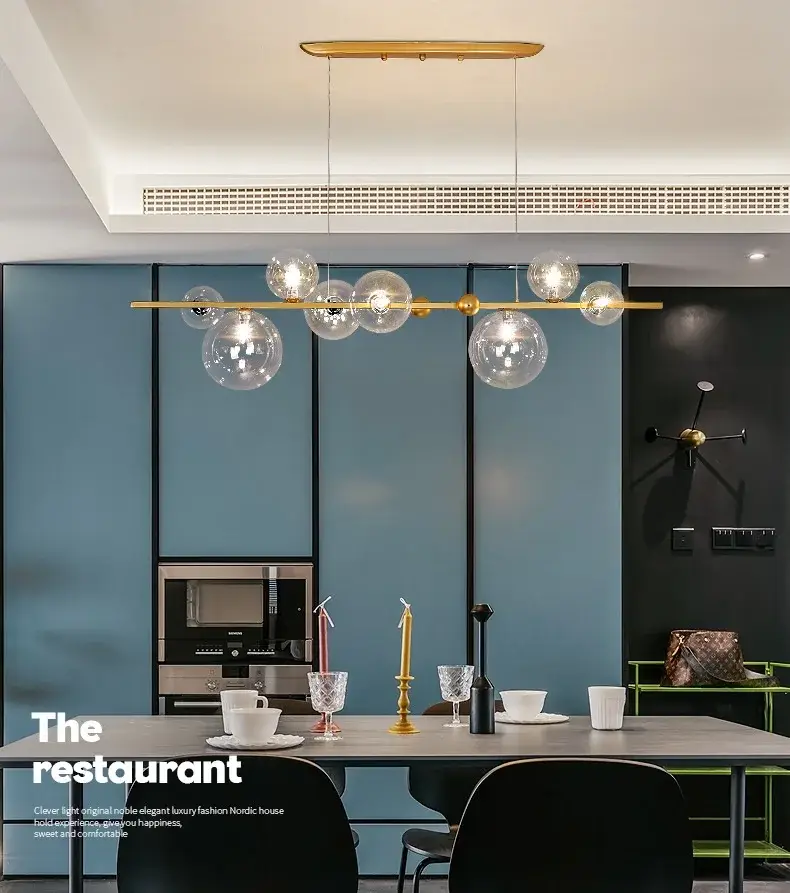 LED chandelier lighting Dinning Room Rectangle , Round - Image 5