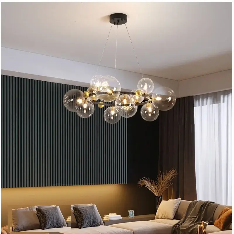 LED chandelier lighting Dinning Room Rectangle , Round - Image 4