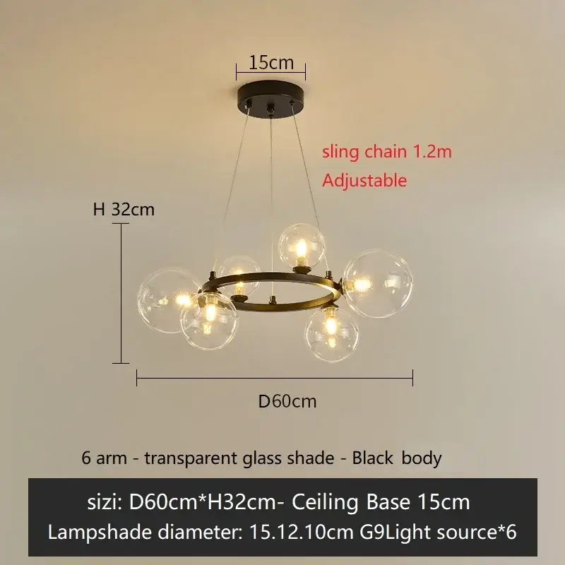 Clear - 6L Black