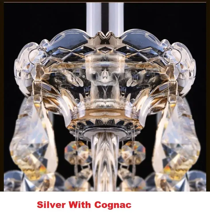 Cognac Crystal Chandelier Lighting - Image 2