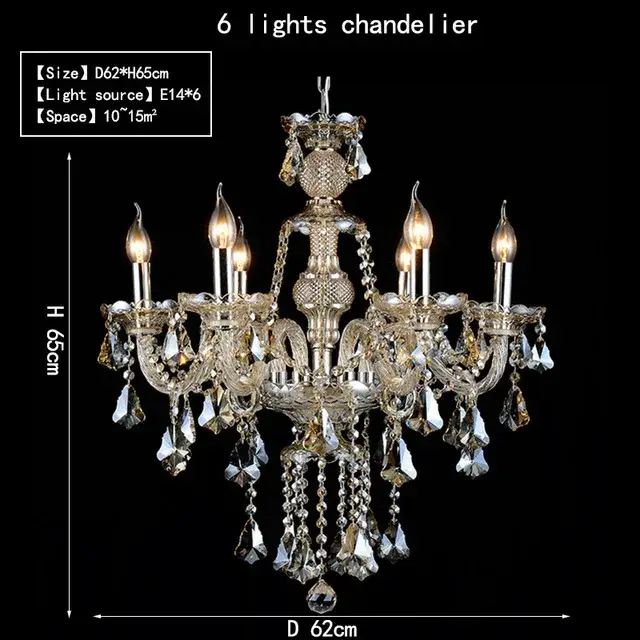6 Lights chandelier