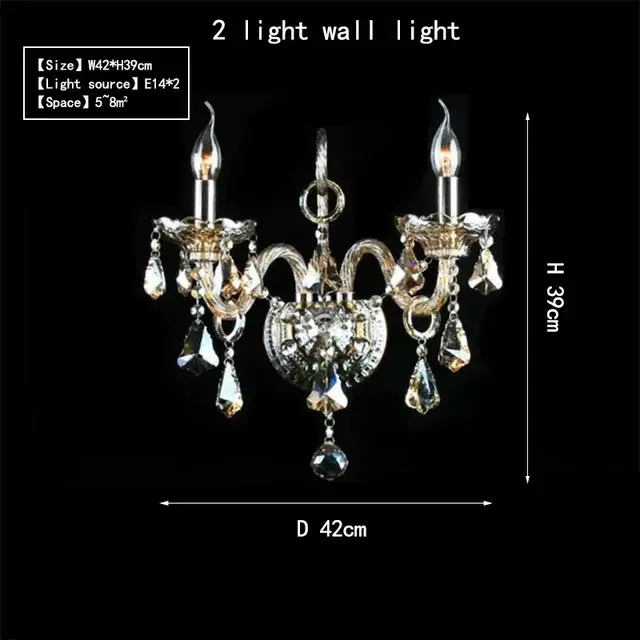 2 Lights wall lamp