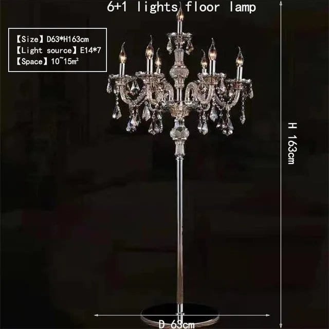 7 lights floor lamp