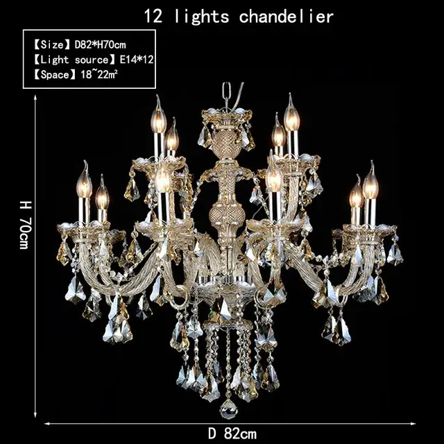 12 Lights Chandelier
