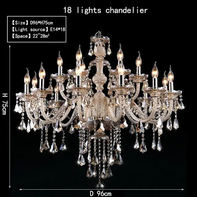 18 Lights Chandelier