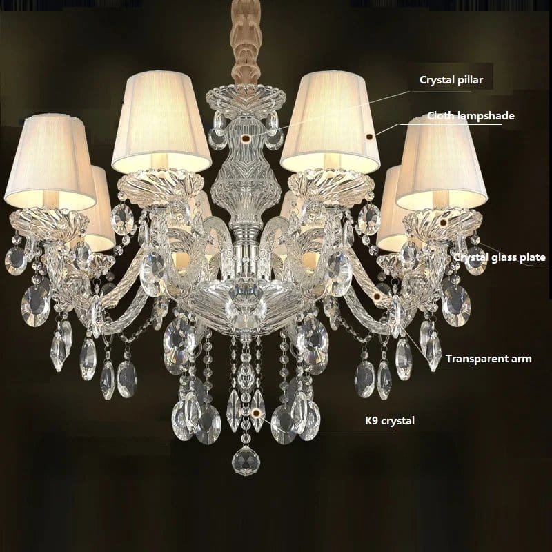Luxury Modern Chandelier With Lampshade - Image 5