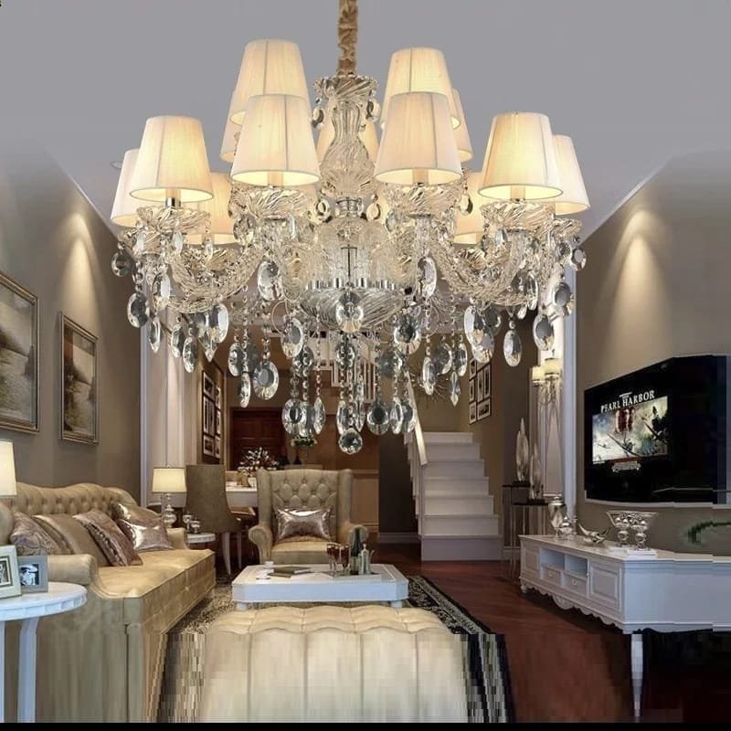 Luxury Modern Chandelier With Lampshade - Image 2