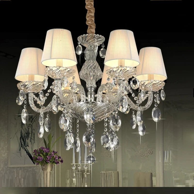 Luxury Modern Chandelier With Lampshade - Image 4