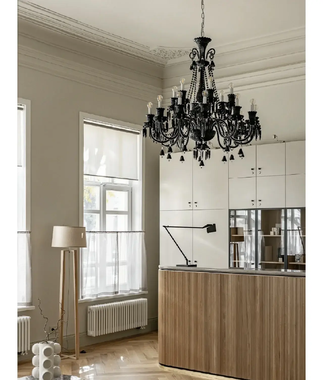 Luxury Black Crystal Chandelier Lighting - Image 8