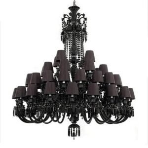 Luxury Black Crystal Chandelier Lighting
