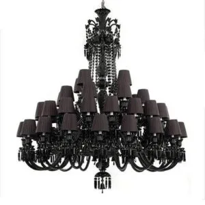 Luxury Black Crystal Chandelier Lighting
