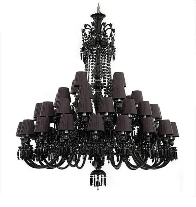 Luxury Black Crystal Chandelier Lighting