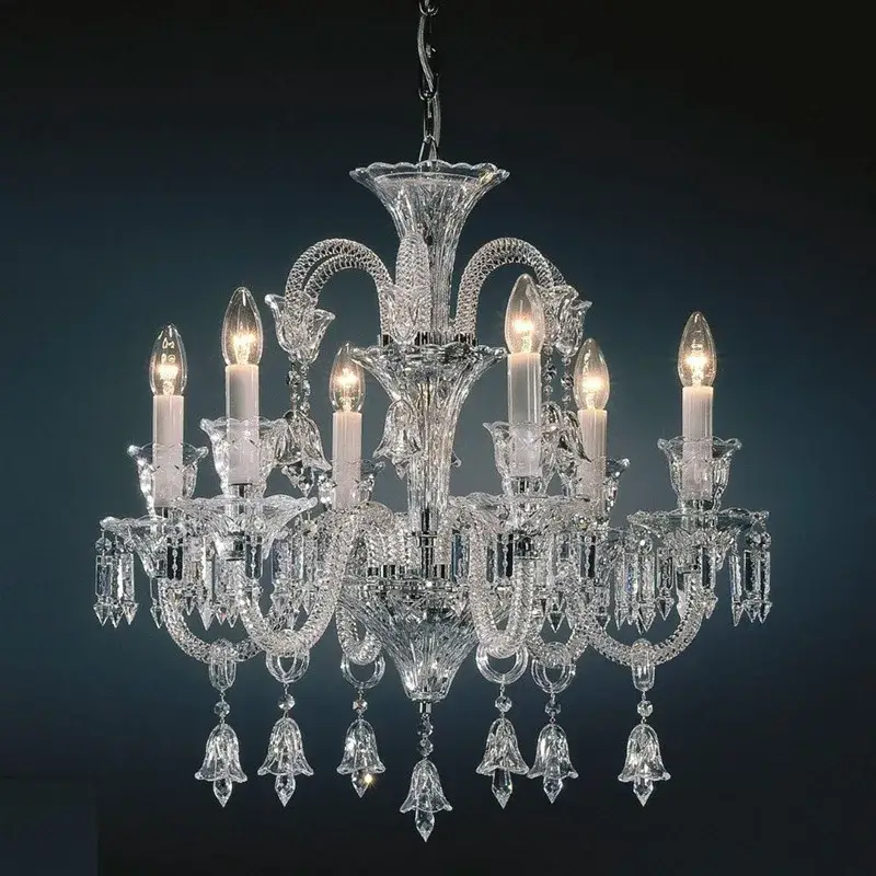 Black Crystal Chandelier Lighting Fixture - Image 4