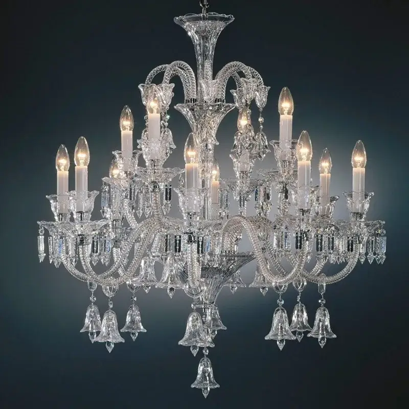 Black Crystal Chandelier Lighting Fixture - Image 3