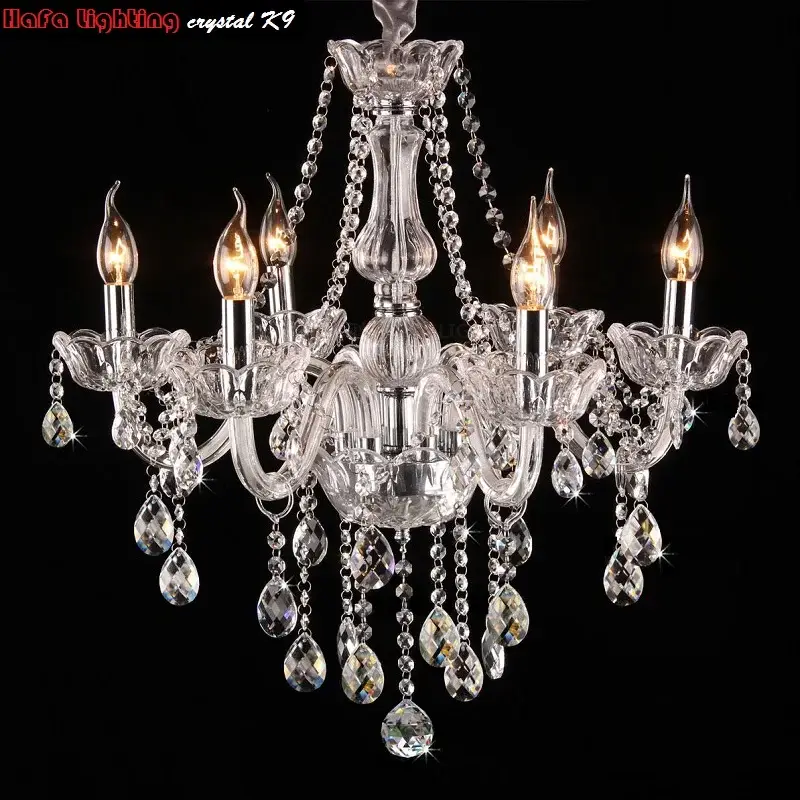 Vintage Bohemian Crystal Chandelier Modern Light - Image 5