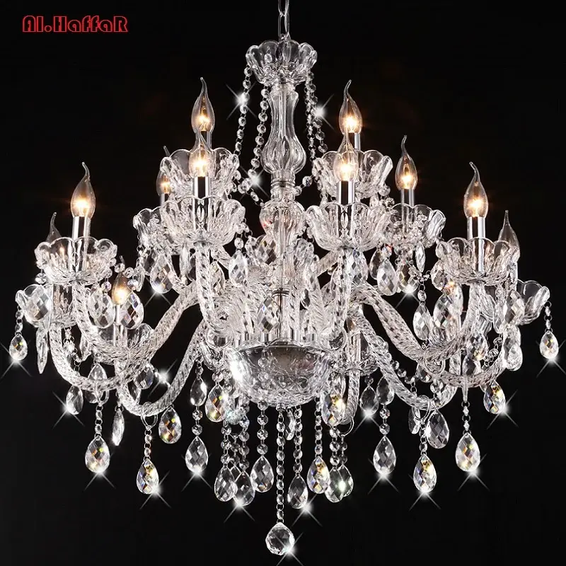 Vintage Bohemian Crystal Chandelier Modern Light - Image 2