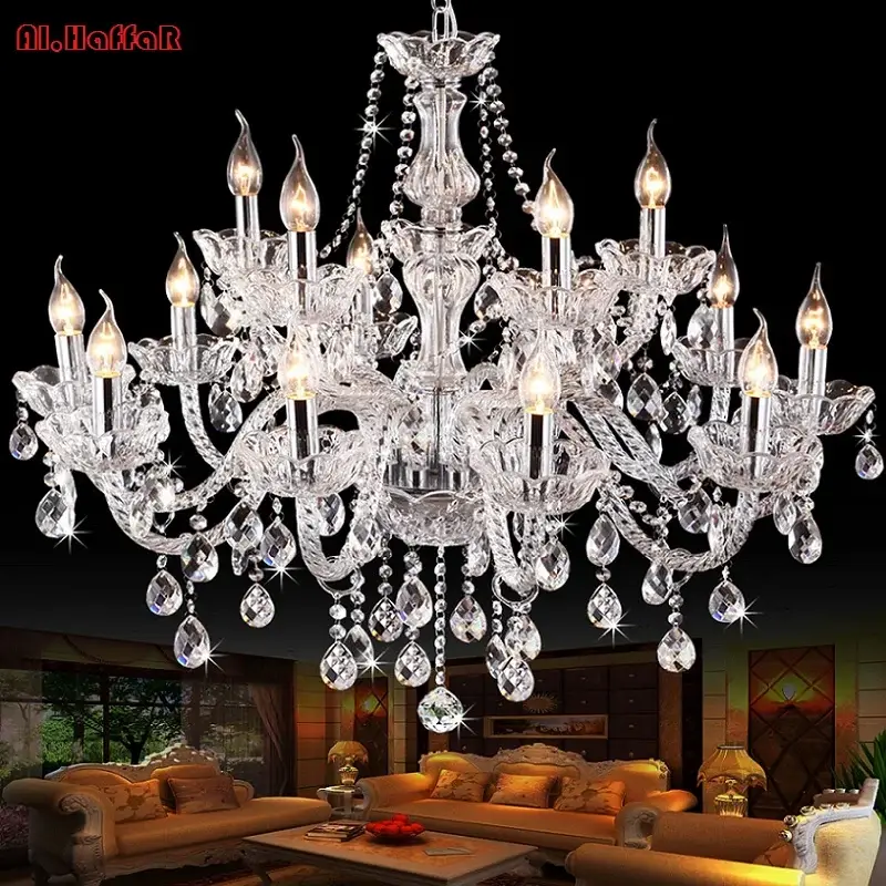 Vintage Bohemian Crystal Chandelier Modern Light - Image 3