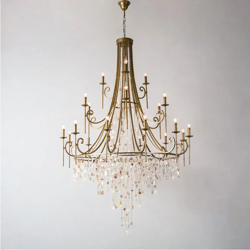 Wrought Iron Staircase Pendant Chandelier - Image 5