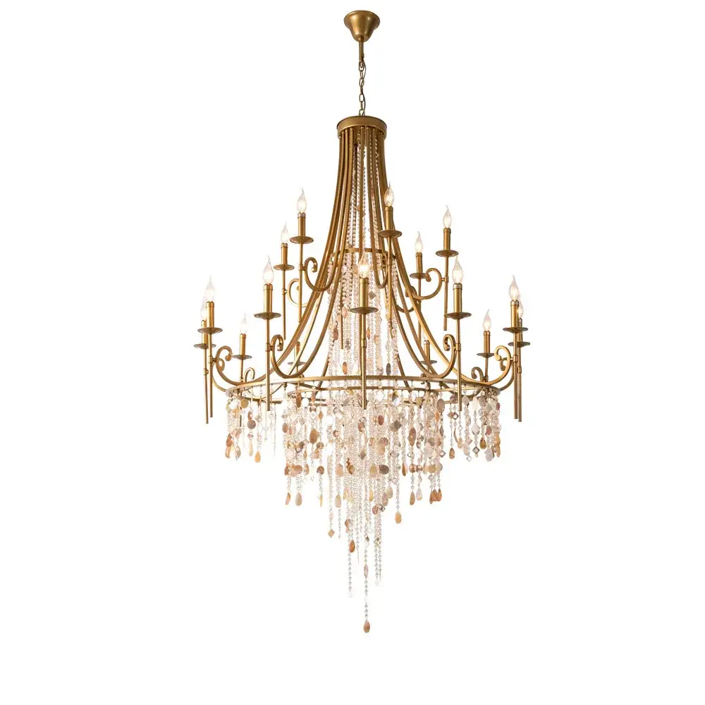 Wrought Iron Staircase Pendant Chandelier - Image 6