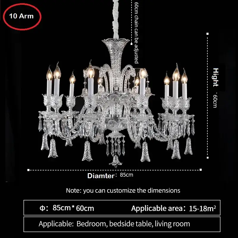 10 Arm chandelier