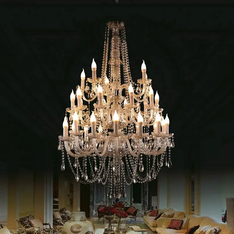 Extra Large Stair Crystal Chandelier 30 lights - Image 4