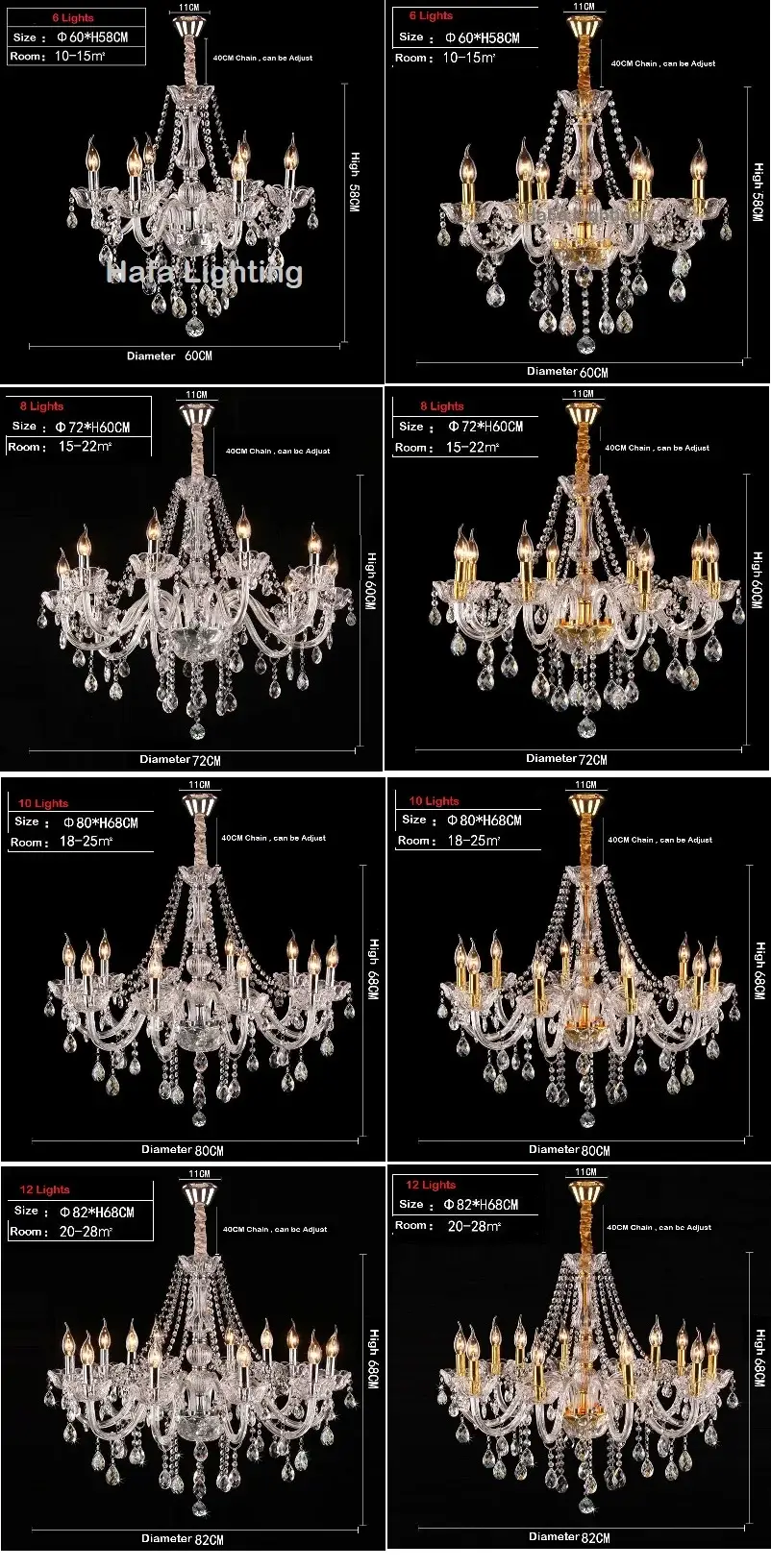 K9 Crystal Chandelier Pendant Light - Image 5