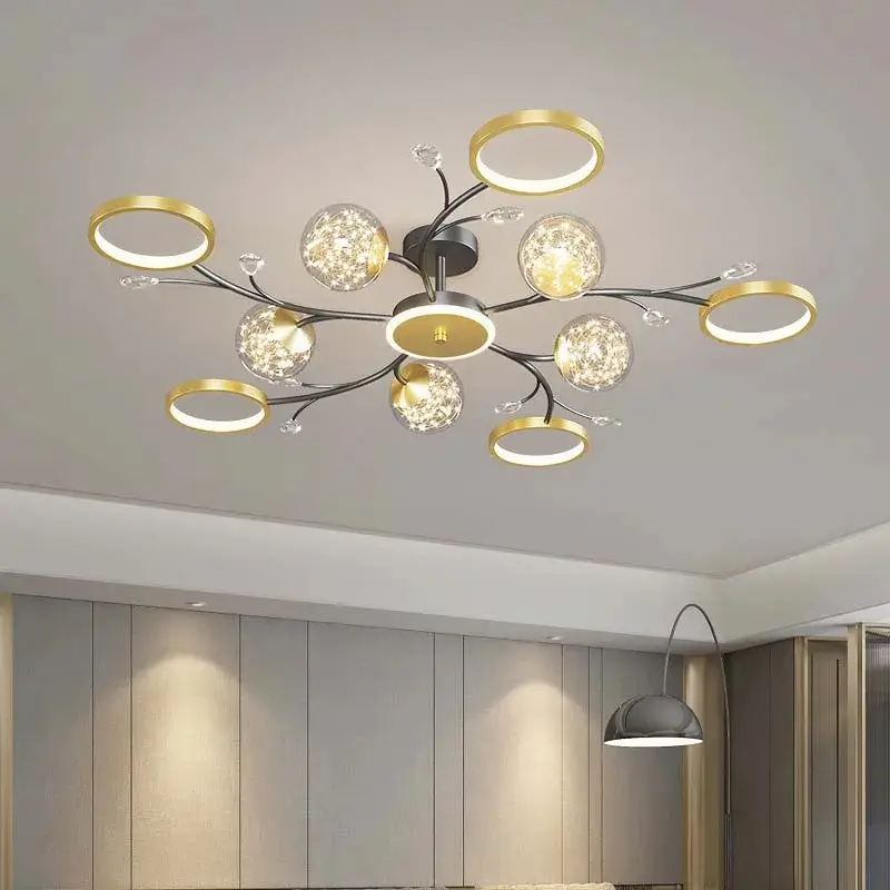 Scandinavian LED Ceiling Light Chandelier Bedroom - Image 6