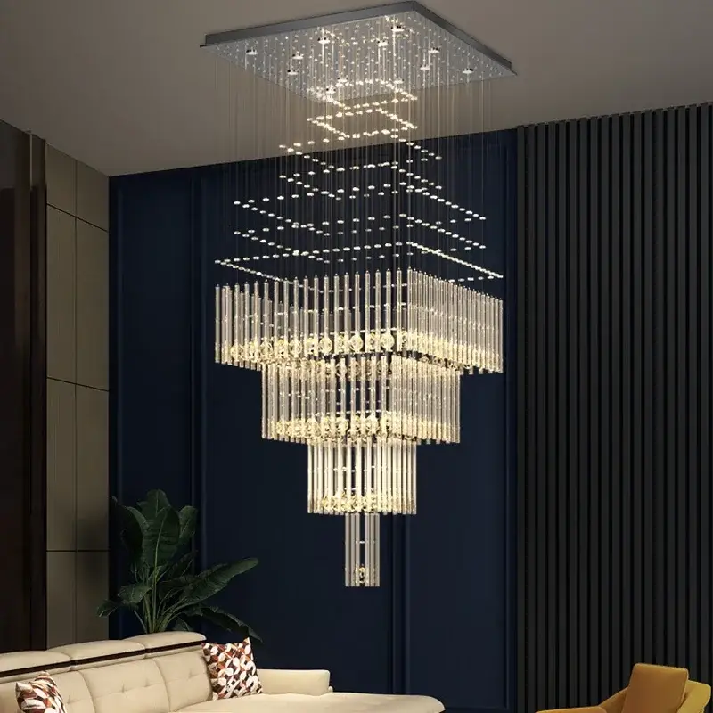 Luxury Large Foyer Chandelier Staircase - Image 3