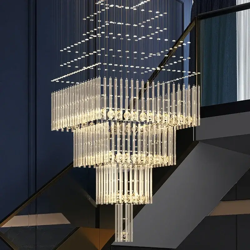Luxury Large Foyer Chandelier Staircase - Image 4