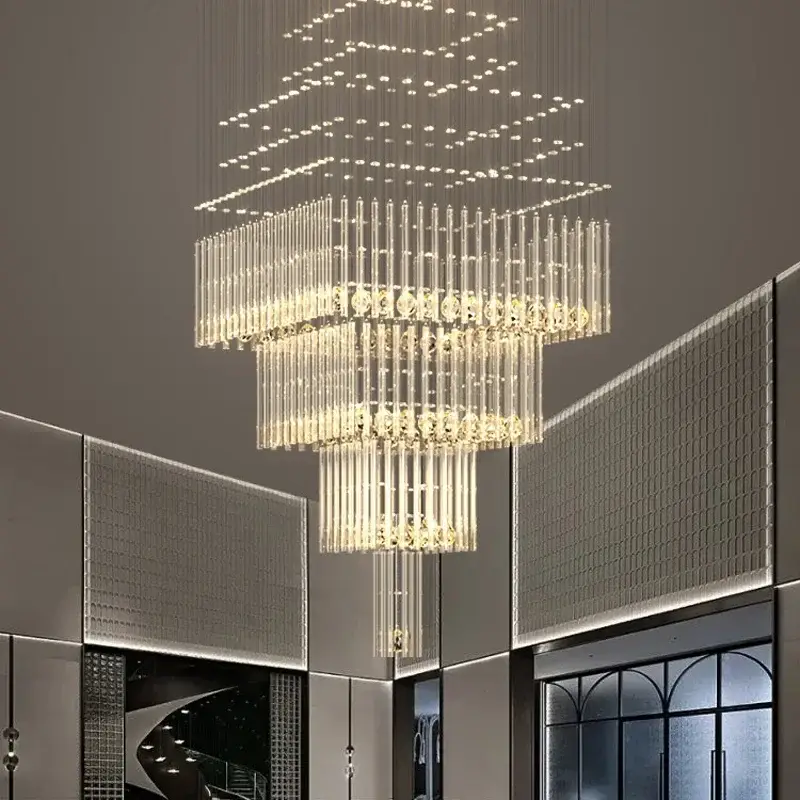 Luxury Large Foyer Chandelier Staircase - Image 5