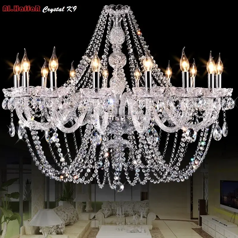 Vintage Crystal Chandelier Lighting Fixtures - Image 2