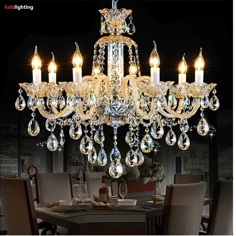 Vintage Champagne Chandelier Crystal For Living Room - Image 3