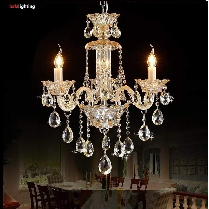 Vintage Champagne Chandelier Crystal For Living Room - Image 5