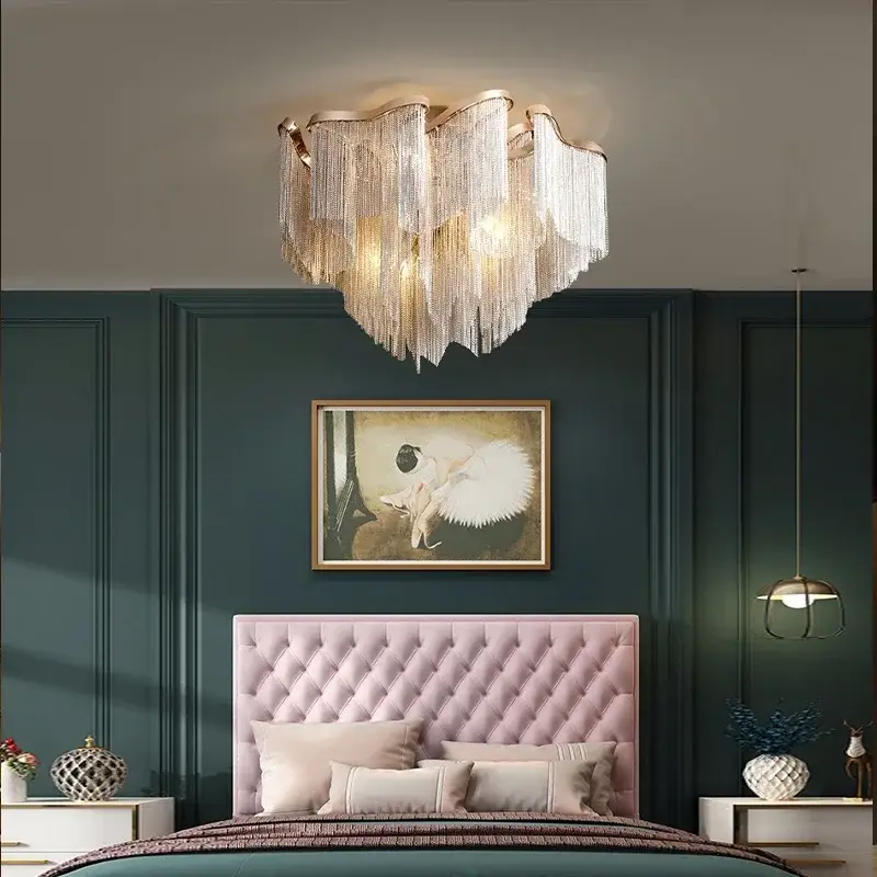 Modern Tassels LED Pendant Chandelier Lights Full Family set - Image 4