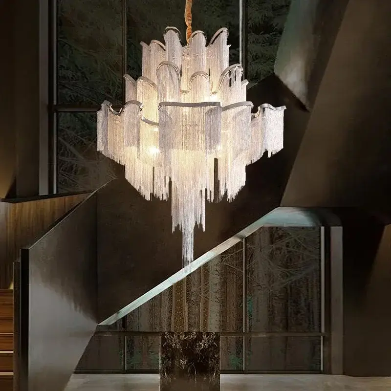 Modern Tassels LED Pendant Chandelier Lights Full Family set - Image 2