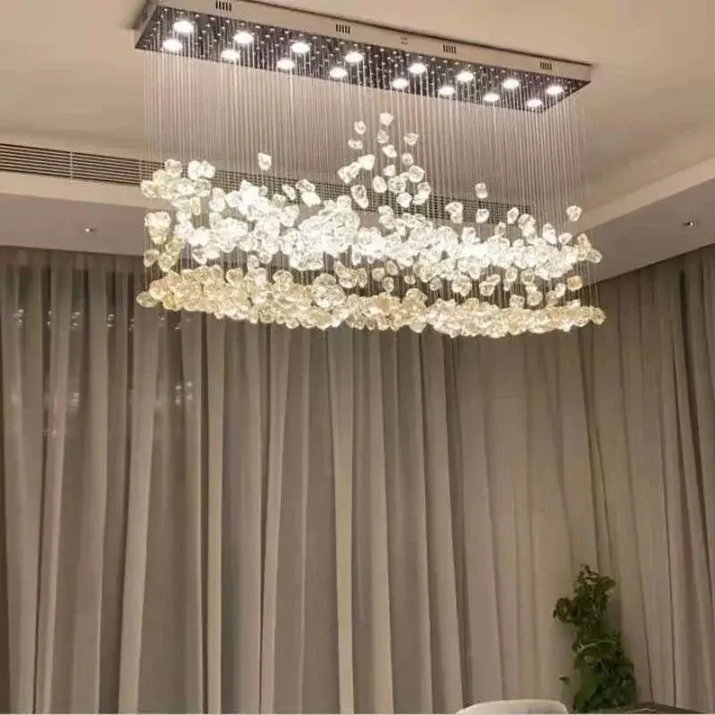 Crystal Stones LED Ceiling Chandelier - Image 5