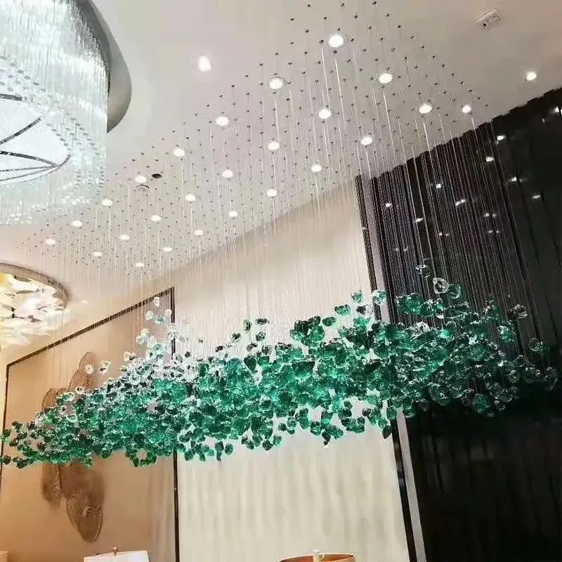 Crystal Stones LED Ceiling Chandelier - Image 3