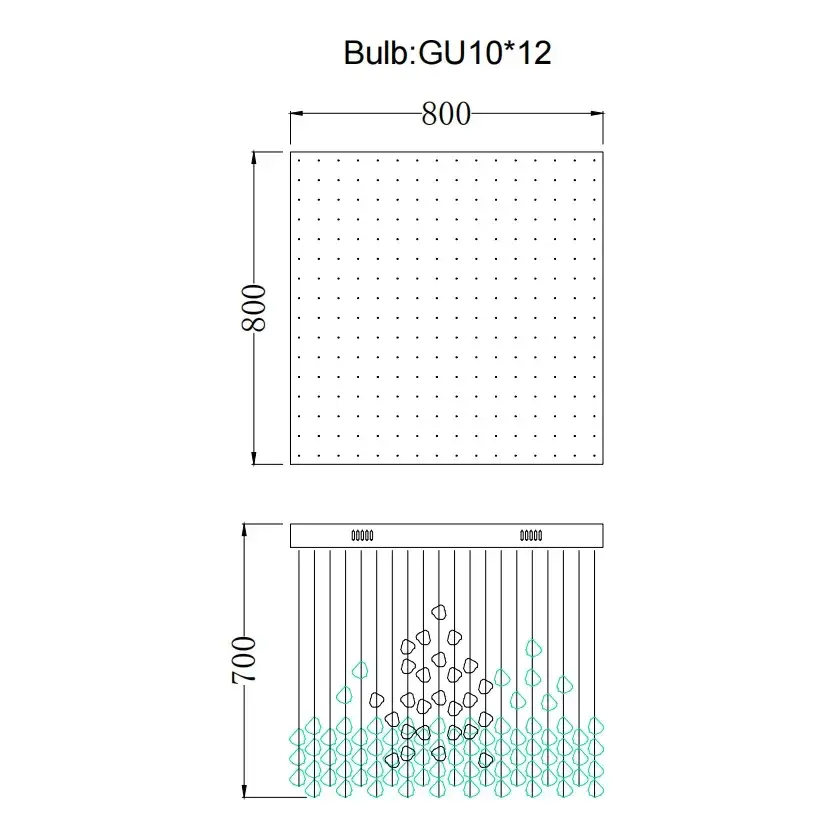 L80xW80xH70cm