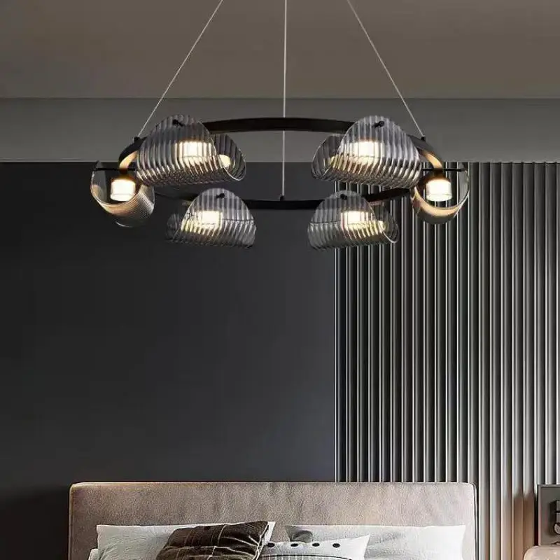 Black Led Lights Chandelier - Image 3