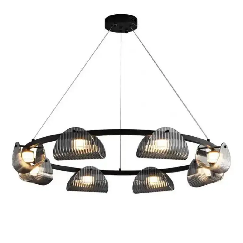 Black Led Lights Chandelier - Image 6