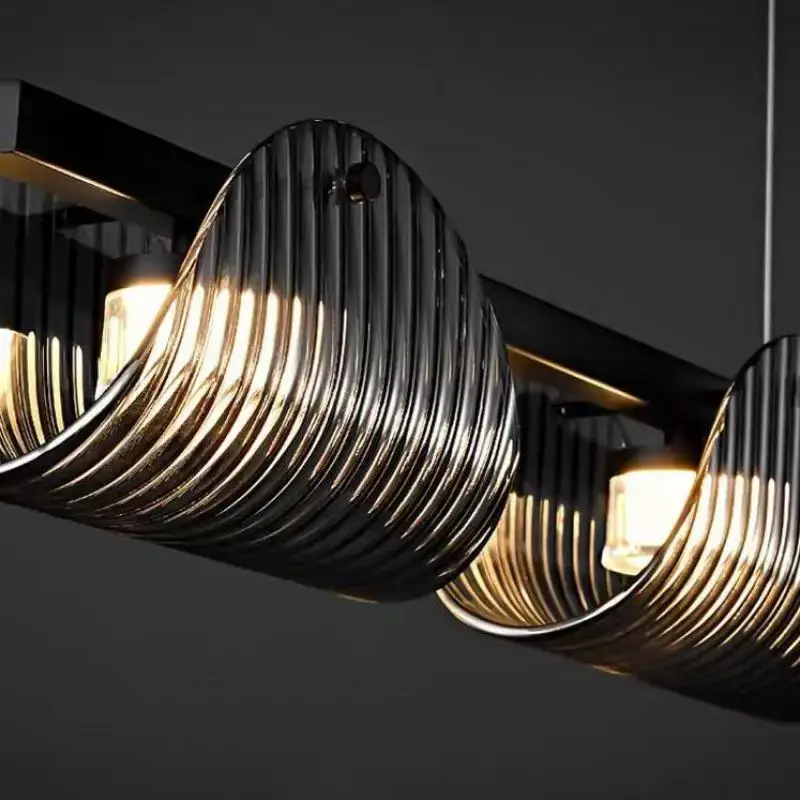 Black Led Lights Chandelier - Image 5