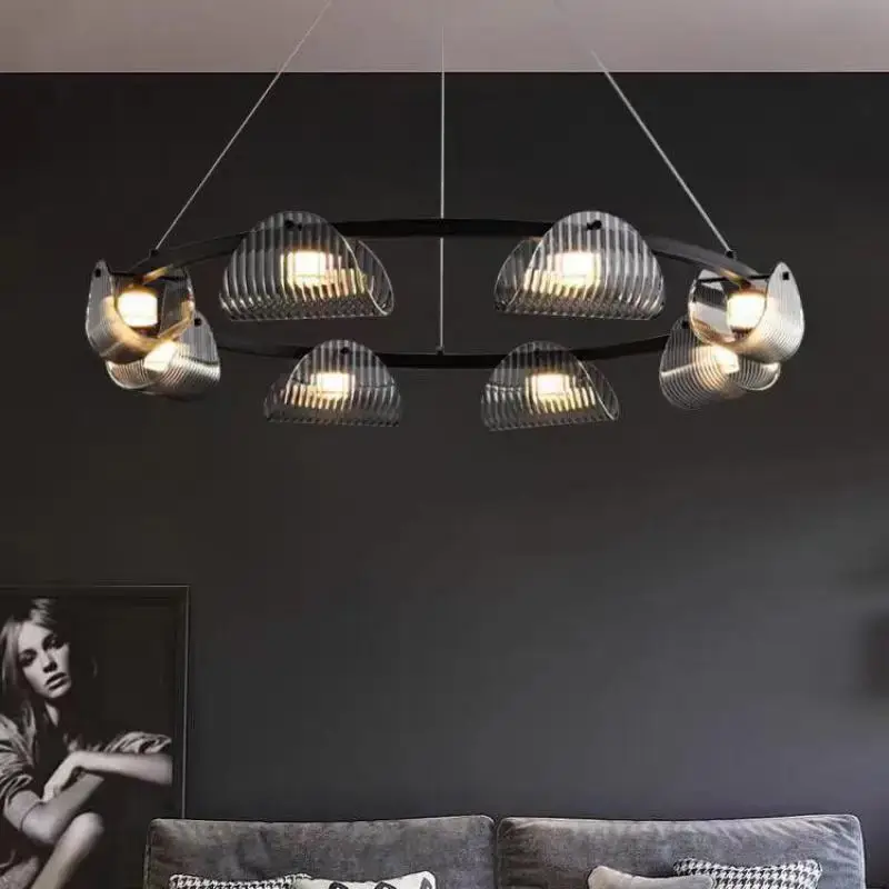 Black Led Lights Chandelier