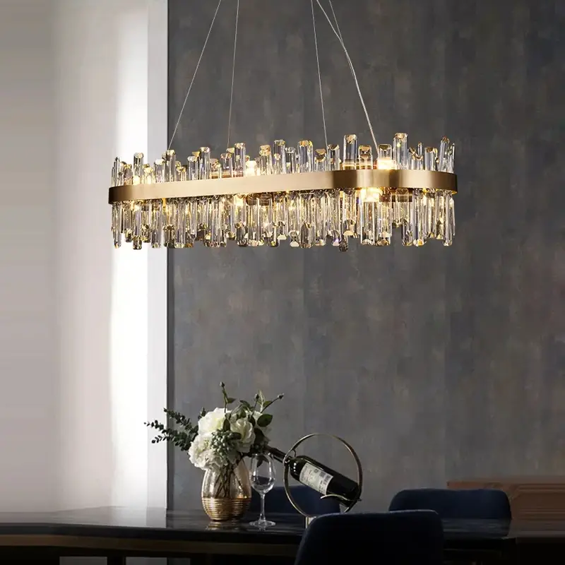Modern Clear Crystal Round Chandelier Lighting - Image 5