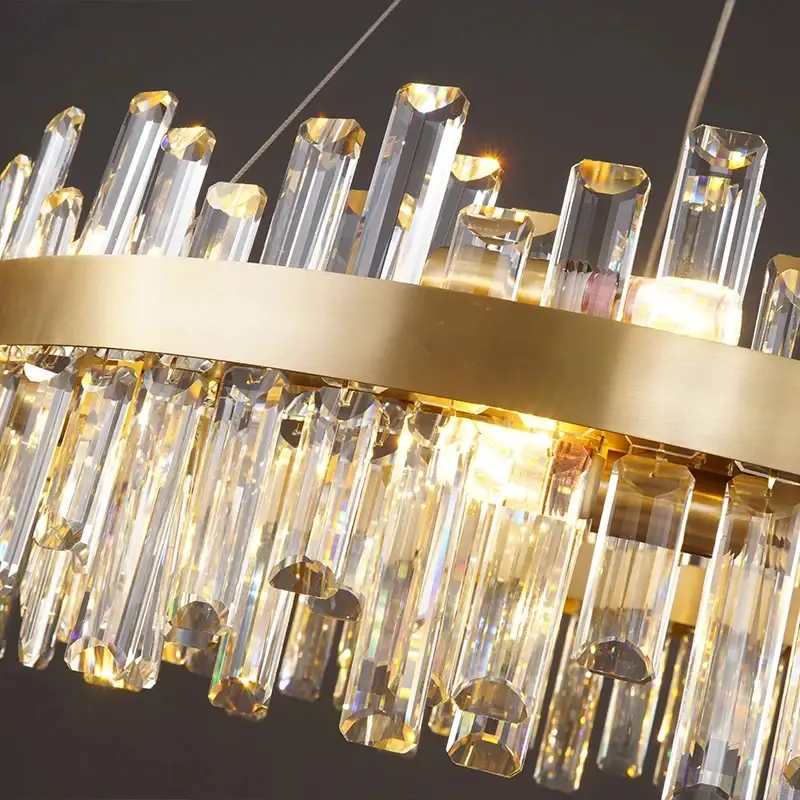 Modern Clear Crystal Round Chandelier Lighting - Image 6
